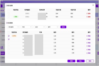 Target & Territory Platform 综合检查界面